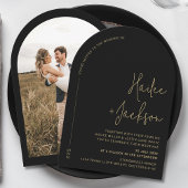 Minimalistische Hochzeit Modernes, stilvolles, ein Einladung