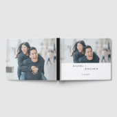 Minimalistische Hochzeit nach Maß Foto Einfach mod Gästebuch (Voll)