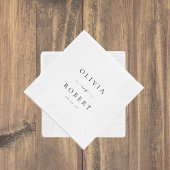 Minimalistische Hochzeit Napkins Serviette