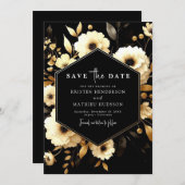 Minimalistische Hochzeit ohne Foto Save The Date (Vorne/Hinten)