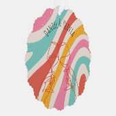 Minimalistische Hochzeit Ornament Karte (Rechts)