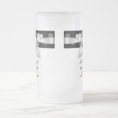 Minimalistische Hochzeit Personalisierte Mattierte Mattglas Bierglas (Mittel)