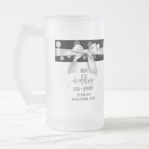 Minimalistische Hochzeit Personalisierte Mattierte Mattglas Bierglas