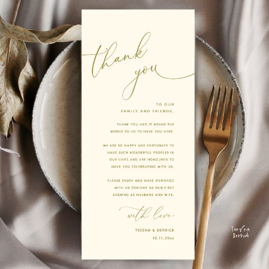 Minimalistische Hochzeit Platzsetting Danksagungsk Programm
