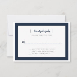 Minimalistische Hochzeit RSVP | ABWEICHUNGEN