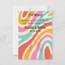 Minimalistische Hochzeit RSVP Karte