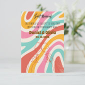 Minimalistische Hochzeit RSVP Karte (Stehend Vorderseite)