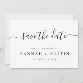 Minimalistische Hochzeit Save the Date