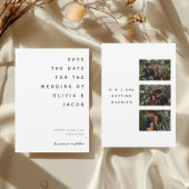 Minimalistische Hochzeit Save The Date
