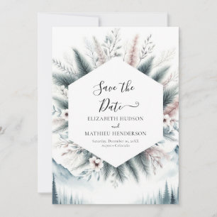 Minimalistische Hochzeit Save The Date