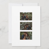 Minimalistische Hochzeit Save The Date (Rückseite)