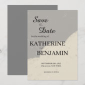 Minimalistische Hochzeit Save-The-Date Save The Date (Vorne/Hinten)
