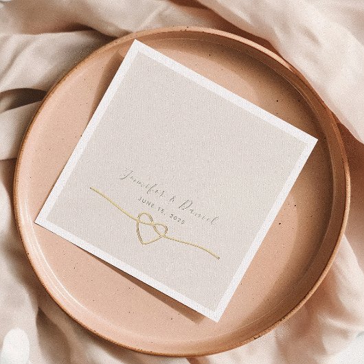 Minimalistische Hochzeit Serviette
