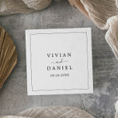 Minimalistische Hochzeit Serviette