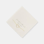 Minimalistische Hochzeit Serviette (Ecke)