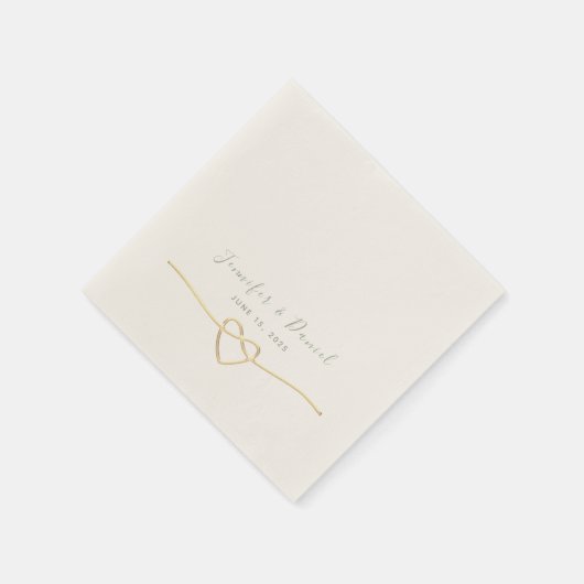 Minimalistische Hochzeit Serviette (Ecke)