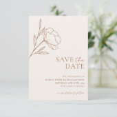 Minimalistische Hochzeit Sichern Sie das Datum bot Save The Date (Stehend Vorderseite)