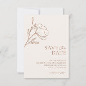 Minimalistische Hochzeit Speichern Sie das Datum b Save The Date (Vorderseite)