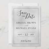 Minimalistische Hochzeit speichern Sie das Datum Save The Date (Vorderseite)