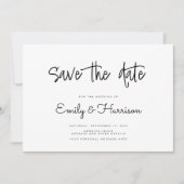 Minimalistische Hochzeit Speichern Sie die Datumsk Save The Date (Vorderseite)