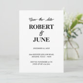 Minimalistische Hochzeit speichern Sie die Datumsk Save The Date (Stehend Vorderseite)