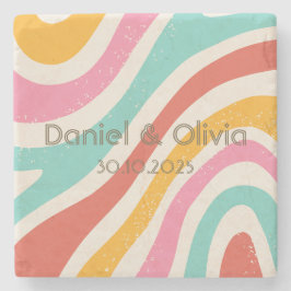 Minimalistische Hochzeit Steinuntersetzer