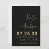 Minimalistische Hochzeit Stilvoll sauber, einfach  Save The Date (Vorderseite)