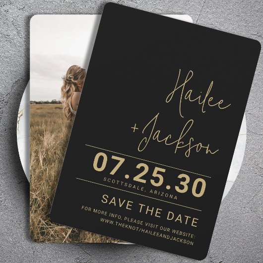 Minimalistische Hochzeit Stilvoll sauber, einfach  Save The Date