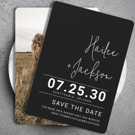 Minimalistische Hochzeit Stilvoll sauber, einfach  Save The Date