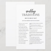 Minimalistische Hochzeit Traditionen Dusche (Vorne/Hinten)