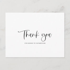 Minimalistische Hochzeit Vielen Dank Postkarte