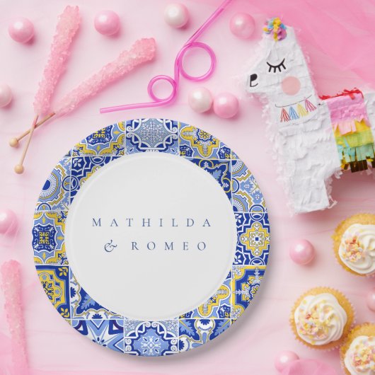 Minimalistische Hochzeit von Elfenbein Pappteller (Party)