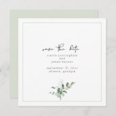 Minimalistische Hochzeit von Wasserfarben Save The Date (Vorne/Hinten)