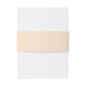 Minimalistische Hochzeit weiß oder schwarz Persona Einladungsbanderole (Rückseitenbeispiel)