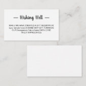 Minimalistische Hochzeit wünschend gut Begleitkarte (Vorne/Hinten)