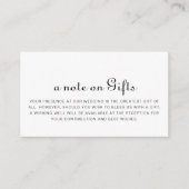 Minimalistische Hochzeit wünschend gut Begleitkarte (Vorderseite)