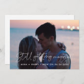 Minimalistische Hochzeitsaktualisierung Ankündigung (Vorne/Hinten)