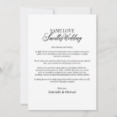 Minimalistische Hochzeitsankündigung herabgesetzte Einladung (Vorderseite)