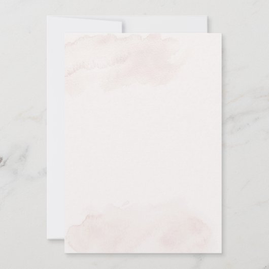 Minimalistische Hochzeitseinladung auf Spanisch Einladung (Rückseite)