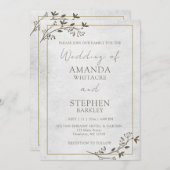 Minimalistische Hochzeitseinladung Einladung (Vorne/Hinten)