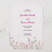 Minimalistische Hochzeitseinladung Einladung (Vorne/Hinten)