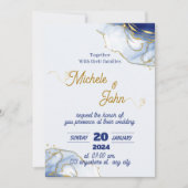 Minimalistische Hochzeitseinladung Einladung (Vorderseite)