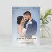 Minimalistische Hochzeitseinladung Einladung (Stehend Vorderseite)