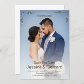 Minimalistische Hochzeitseinladung Einladung (Vorne/Hinten)