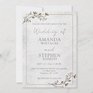 Minimalistische Hochzeitseinladung Einladung