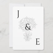 Minimalistische Hochzeitseinladung Einladung (Vorderseite)