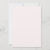 Minimalistische Hochzeitseinladung in Rosa Einladung (Rückseite)
