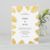 Minimalistische Hochzeitseinladung mit E Folieneinladung (Stehend vorne)