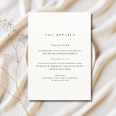 Minimalistische Hochzeitseinladung, moderne Elegan Einladung