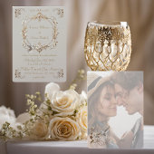 Minimalistische Hochzeitseinladung von White Hummi Einladung